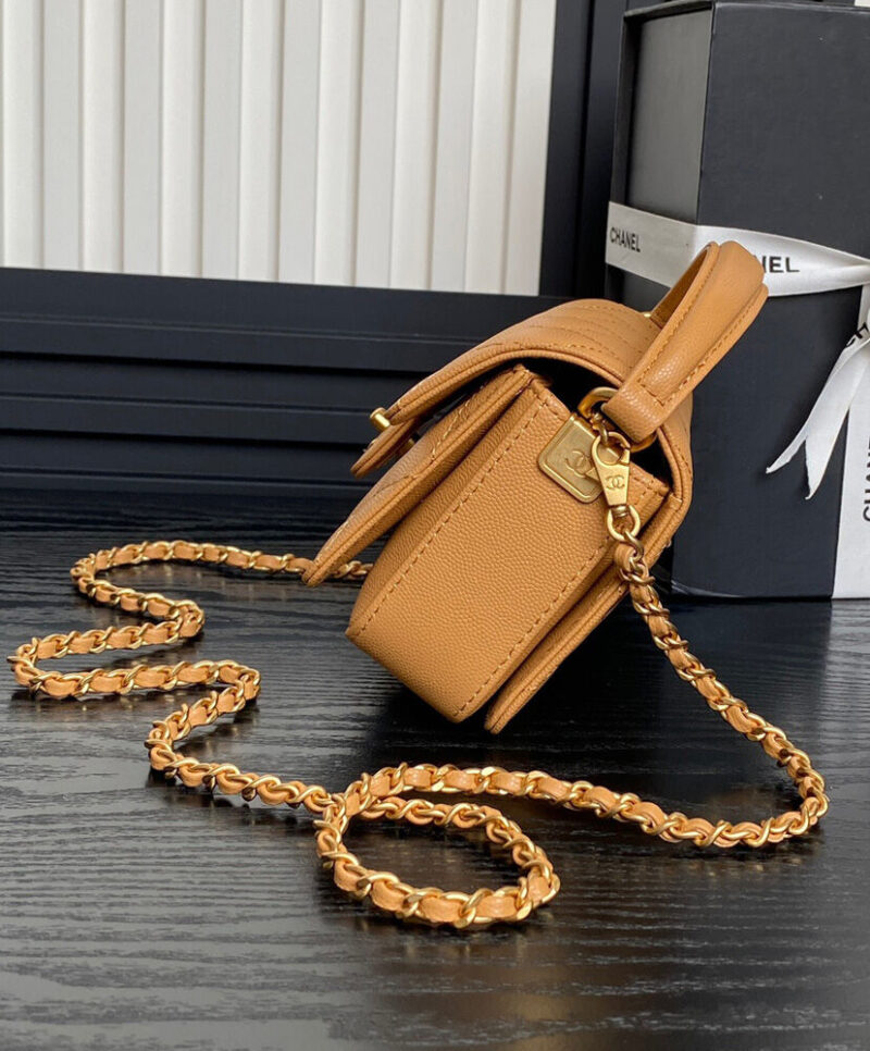Chanel Mini Flap Bag With Top Handle AS5164